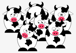 19 Cow Vector Transparent Png Huge Freebie Download - Herd Of Cows Cartoon #1856589