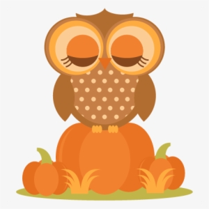 Cute Pumpkin Clipart - Fall Pumpkin Owl Clipart #1856947
