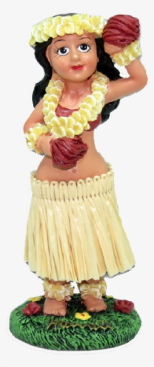 Hawaiian Dashboard Doll Miniature Girl With Uliuli #1857044