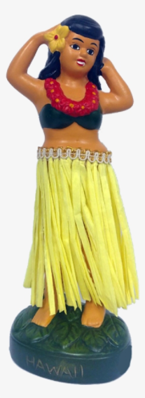 Wiggly Hula Girl Dancing With Yellow Hula Skirt - Turn #1857302