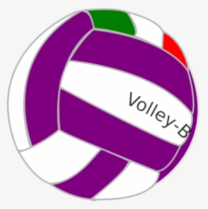 Volleyball Clipart Purple - Volleyball Clip Blue #1857409