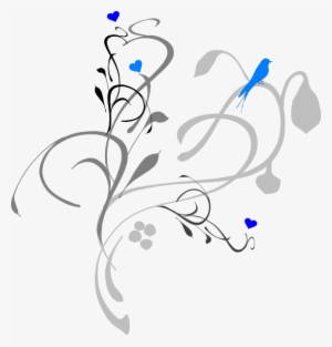 Bird On Grey Vine Clipart #1858001