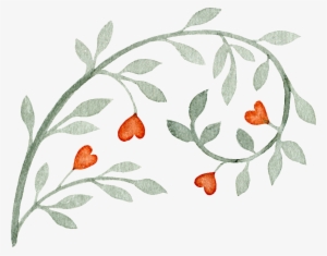 Love Gray Vine Decoration Vector #1858036