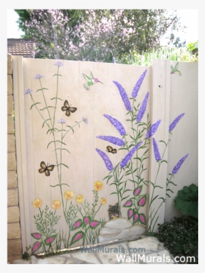 Mural Painted Outside - Garden Wall Mural Ideas #1858146