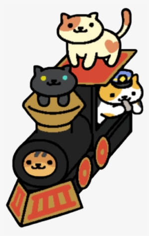 Neko Atsume Cats Png Asleep Face Down - Sassy Fran And Conductor Whiskers #1858303
