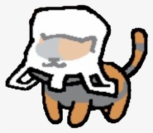 Here's A Transparent Spooky Wearing A Plastic Bag Looking - Neko Atsume Transparent Cats #1858424