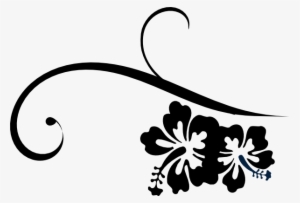 Hibiscus Swirl Clip Art - Hibiscus Clip Art #1858601