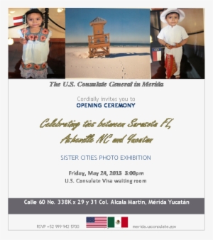 Sister Cities Photo Exhibition In Merida, Mexico - Flyer #1859080