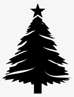 Christmas Tree With Star - Pine Christmas Tree Svg #1859354