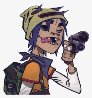 2d - Gorillaz - Gorillaz 2d Gun #1859485