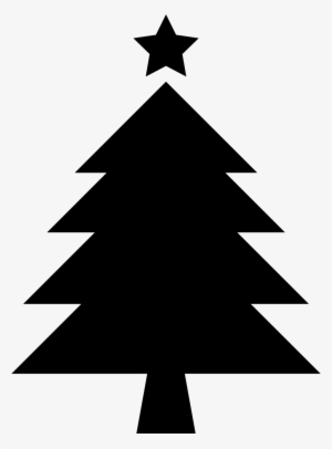 Christmas Tree With Star - Clipart Christmas Tree #1859589