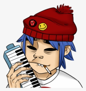 3 - Gorillaz 2d Png #1859610