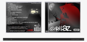 Gorillaz Box Art Cover - Gorillaz Tour Dates 2017 - Black - 100% Cotton - Women #1859969