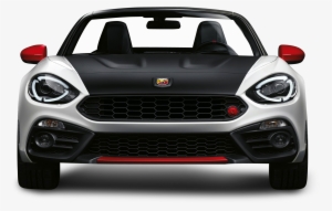 Black And White Fiat 124 Spider Abarth Front View Car - Fiat 124 Spider Abarth Front #1860020