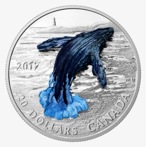 Pure Silver Coin Three-dimensional Breaching Whale - Coin #1860179
