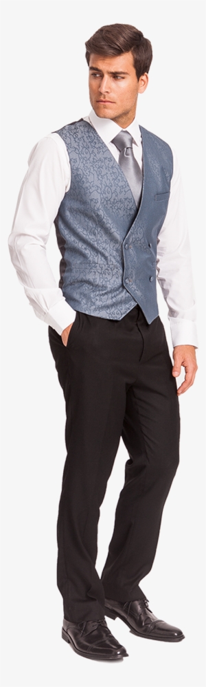Blue Wedding Waistcoat For Groom And Groomsmen - Waistcoat #1861208