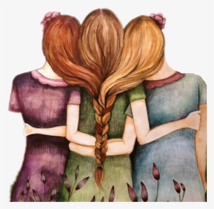 3 Girl Best Friends Cartoon #1861410