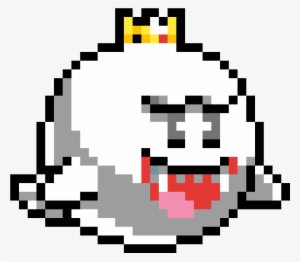 King Boo - King Boo Mario Pixel Art #1861526