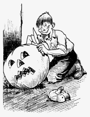 Pumpkin Comics Carving Mammal Cartoon - Clip Art #1861789