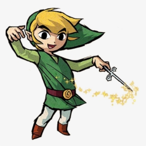 Link With Wind Waker - Legend Of Zelda Wind Waker Art #1862042