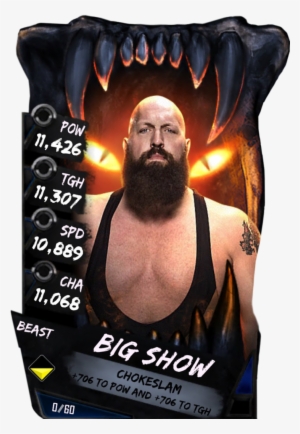 Bigshow S4 16 Beast - Wwe Supercard Beast Cards #1862122