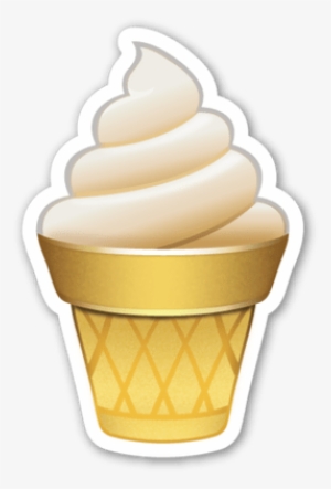 Soft Ice Cream Ice Cream Emoji, Icecream, Emoji Stickers, - Emojis De Whatsapp Helado #1862629