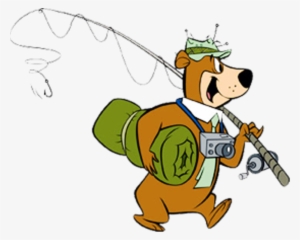 Yogi Bear Holding Something - Yogi The Bear Fishing #1863107