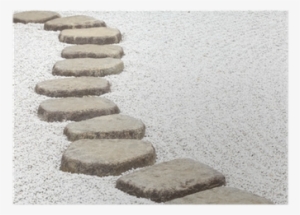 Pavimento Pietre Piatte Nere Per Camminamento Giardini #1863141