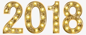 New Year Images, Graduation Parties, High Quality Images, - Gold 2018 Transparent #1863650