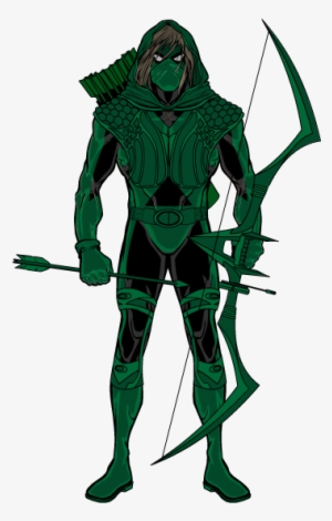 Clip Art Library Arrows Drawing Hero - Green Arrow Armor #1864156