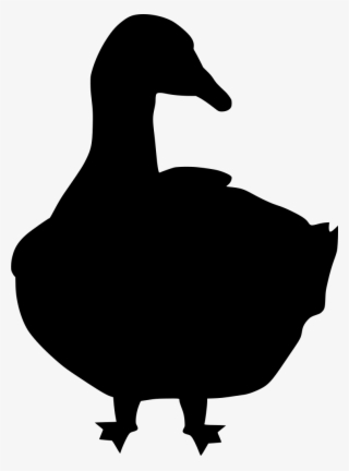Goose Clipart Vector - Siluetas De Animales De Granja #1865112