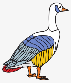 Colors, Wings, Goose, Colorful, Animal, Feathers - Colorful Goose #1865185