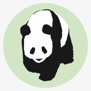 Open - Black And White Panda Vector #1865236