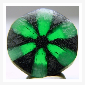 When This Trapiche Emerald Was Formed, Nearby Carbon - Gem With Impurities #1865307