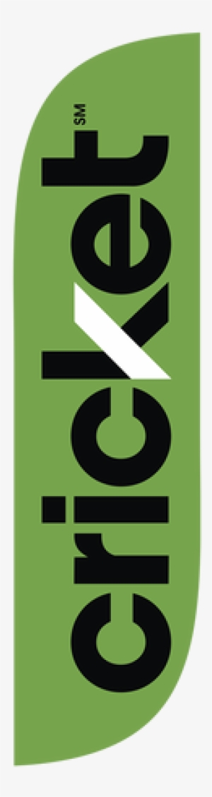 Cricket Wireless Green 5ft Feather Flag With New Logo #1865496