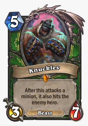 Knuckles Card - Dyn O Matic Hearthstone #1865684