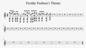 Freddy Fazbear's Theme Sheet Music 1 Of 1 Pages - Sheet Music #1865883