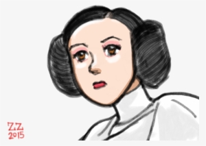 Leia Drawing Portrait - Drawing #1867008