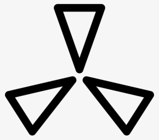 Three Triangles Forming A Triangle Vector - Simbolo Tre Triangoli #1867537