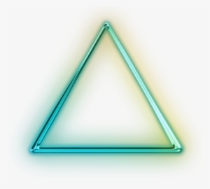 Ftestickers Green Neon Triangle Freetoedit - Triangulo Neon Png #1867794
