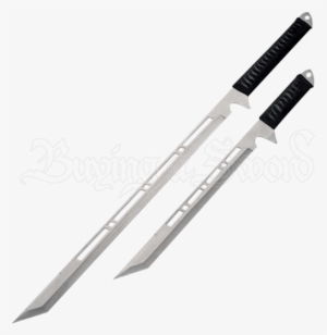 2 Piece Silver Ninja Sword Set - Szco Supplies Ninja Sword Set (silver) #1867970