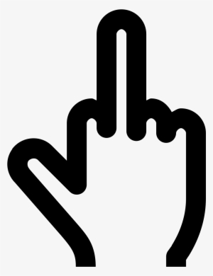 Middle Finger Computer Icons - Middle Finger Cursor Png #1868306
