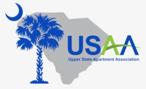 Upper State Apartment Association Logo - Orange Palmetto Tree #1868360