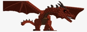 Each Wing Flap Raises The Dragon Two Blocks - Red Fire Dragon Minecraft #1869302