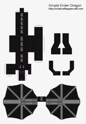 Minecraft Ender Dragon Skin - Ender Dragon Skin Transparent PNG