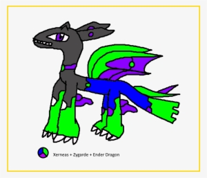Xerneas Zygarde Ender Dragon Fusion - Xerneas And Yveltal #1869516