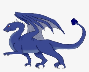 Blue Fire Dragon - Digital Art #1870381