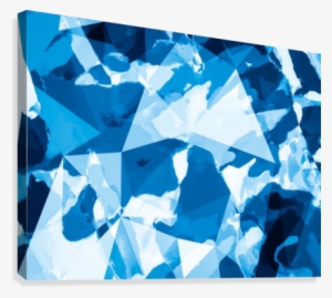 Geometric Triangle Pattern Abstract With Blue Painting - Painting #1870462