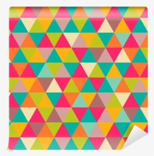 Abstract Geometric Triangle Seamless Pattern Vinyl - Art.com - Abstract Geometric Triangle Se, Pink #1870536