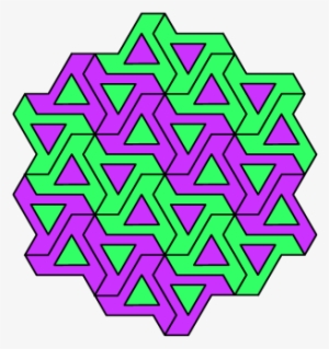 “triangled Tessellations” Coloring Pattern - Tessellate Sample Patterns #1870896